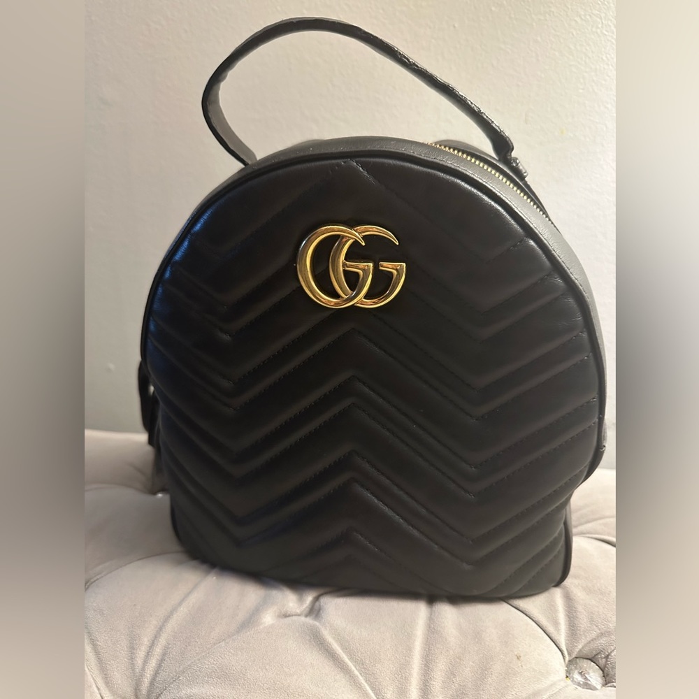 Gucci Calfskin Matelasse Marmont Backpack